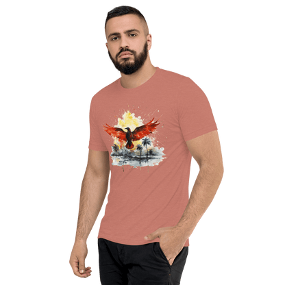 Kurzärmeliges Tri Blend T-Shirt "Firebird" - Artexio