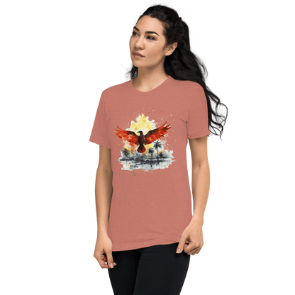 Kurzärmeliges Tri Blend T-Shirt "Firebird" - Artexio