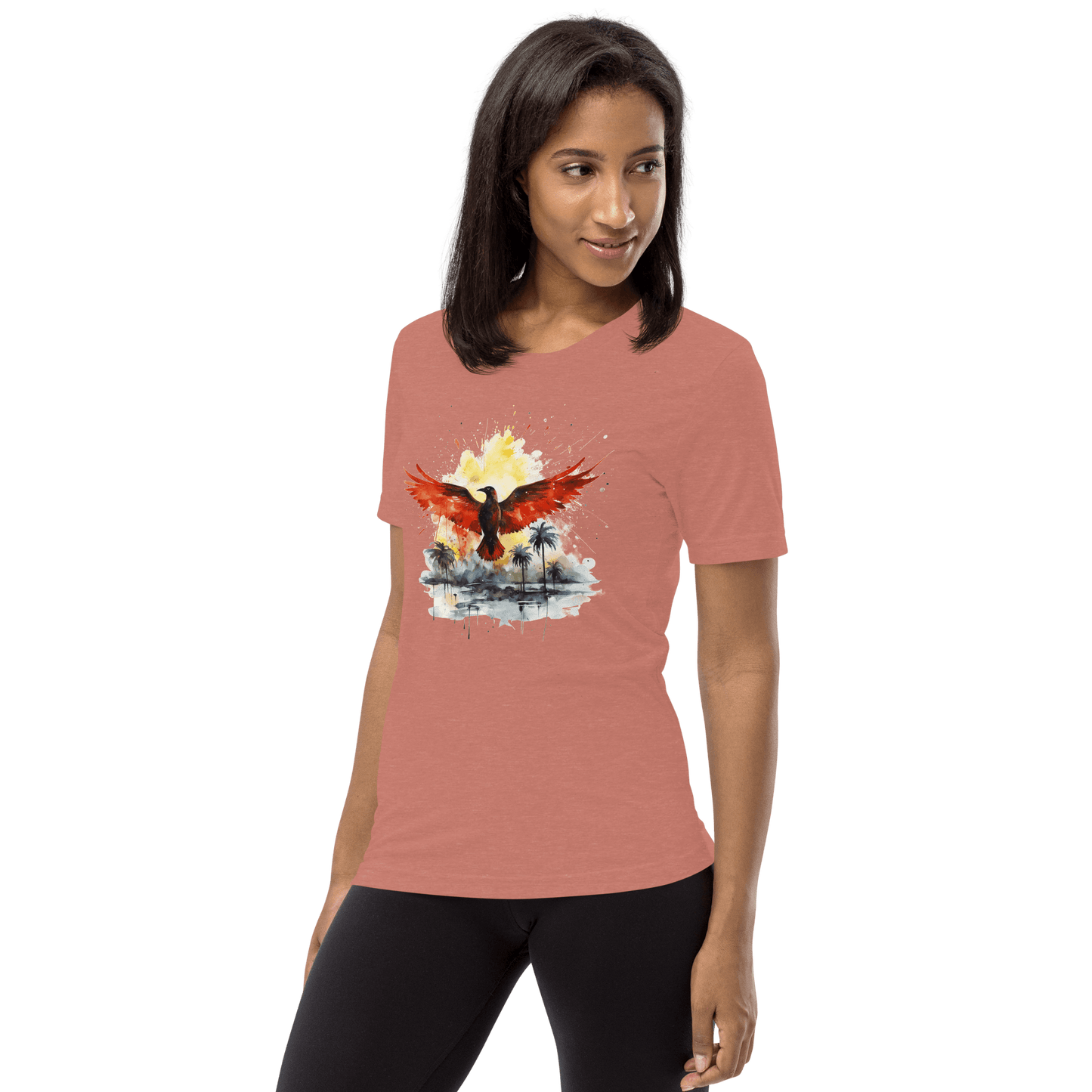 Kurzärmeliges Tri Blend T-Shirt "Firebird" - Artexio