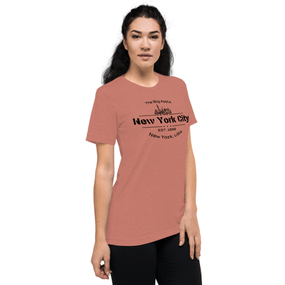 Kurzärmeliges Tri Blend T-Shirt "New York City" - Artexio