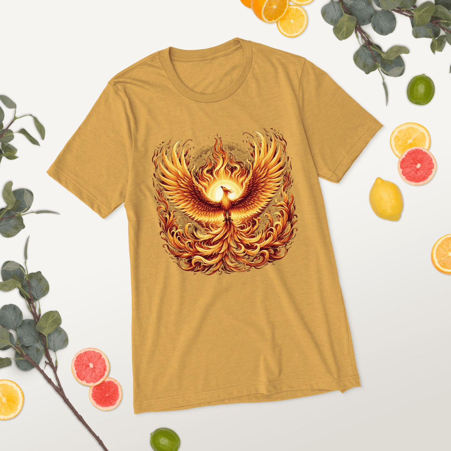 Kurzärmeliges Tri-Blend T-Shirt "Phoenix"