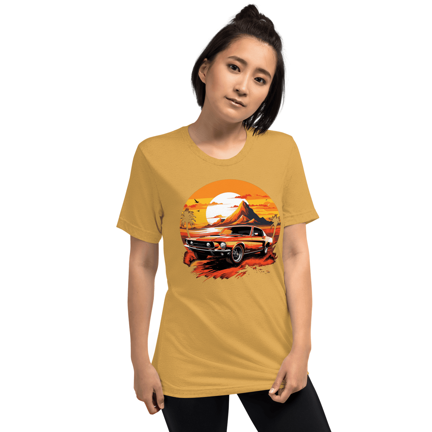 Short-sleeved tri-blend T-shirt "Ford Mustang"