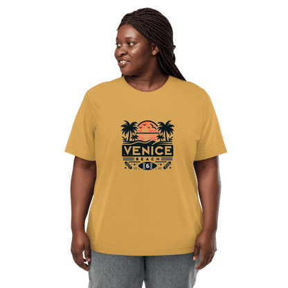 Kurzärmeliges Tri Blend T-Shirt "Venice Beach" - Artexio