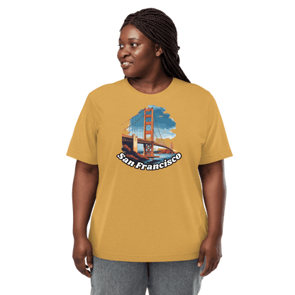 Kurzärmeliges Tri-Blend T-Shirt "San Francisco" - Artexio