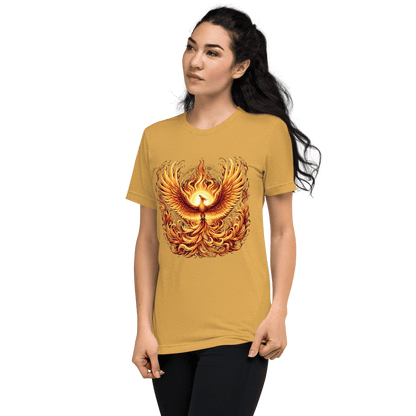 Kurzärmeliges Tri-Blend T-Shirt "Phoenix"