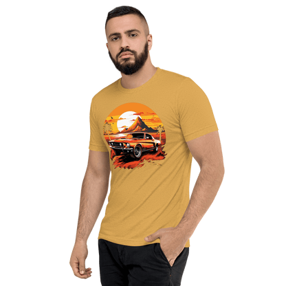 Short-sleeved tri-blend T-shirt "Ford Mustang"