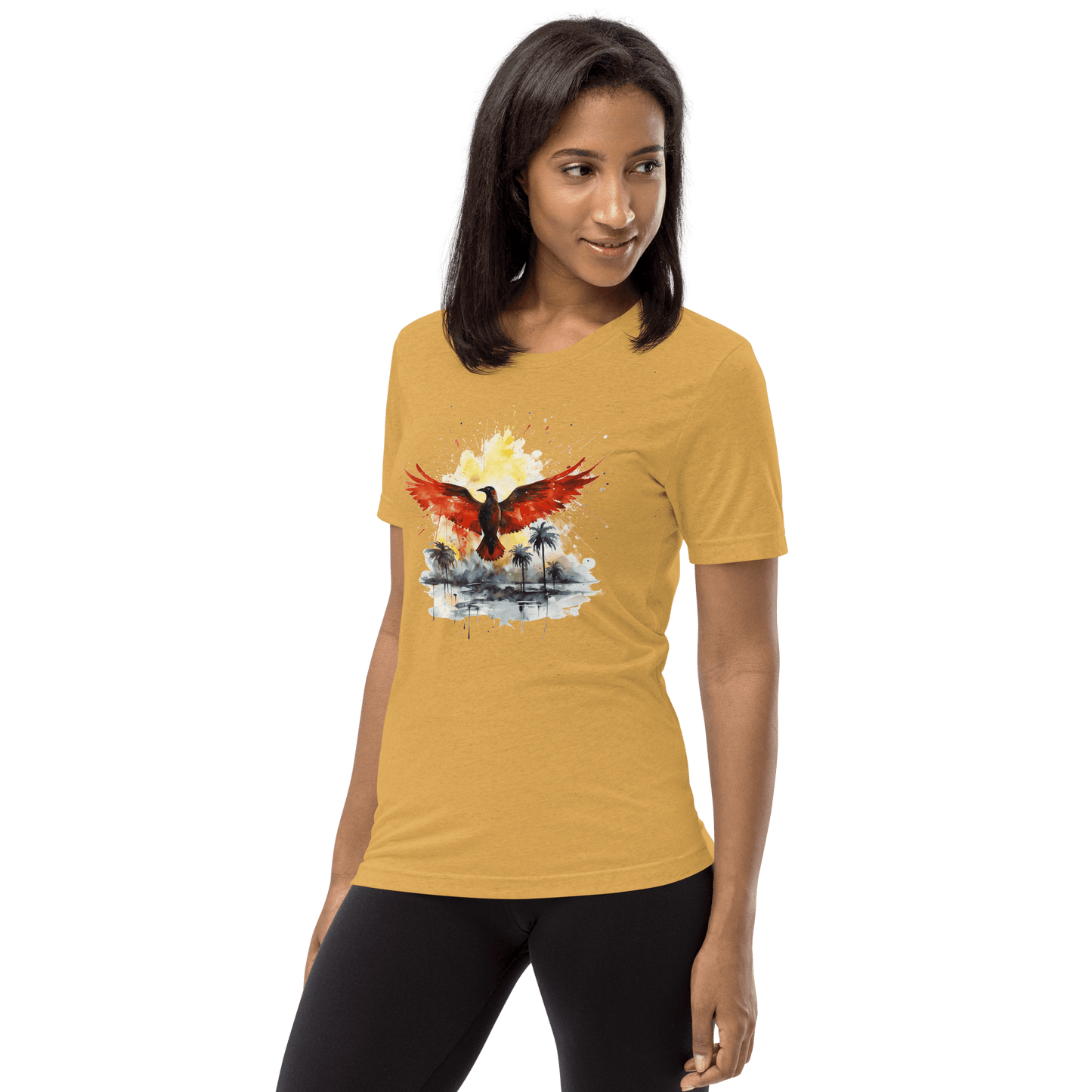 Kurzärmeliges Tri Blend T-Shirt "Firebird" - Artexio