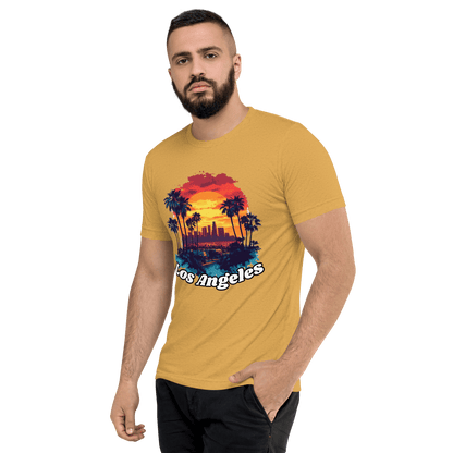 Kurzärmeliges Tri-Blend T-Shirt "Los Angeles" - Artexio