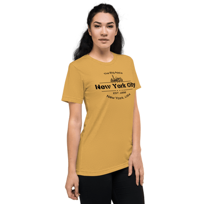 Kurzärmeliges Tri Blend T-Shirt "New York City" - Artexio