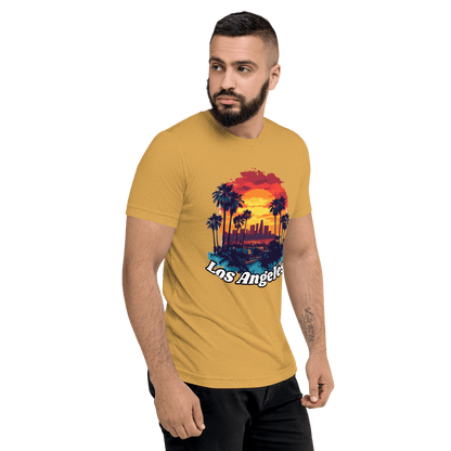 Kurzärmeliges Tri-Blend T-Shirt "Los Angeles" - Artexio