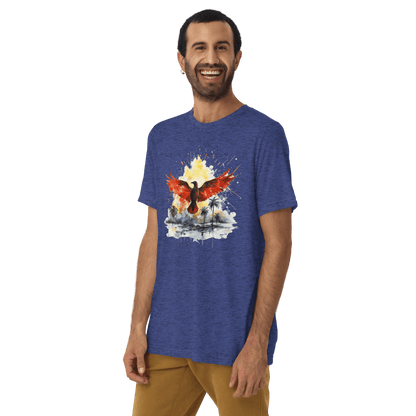 Kurzärmeliges Tri Blend T-Shirt "Firebird" - Artexio