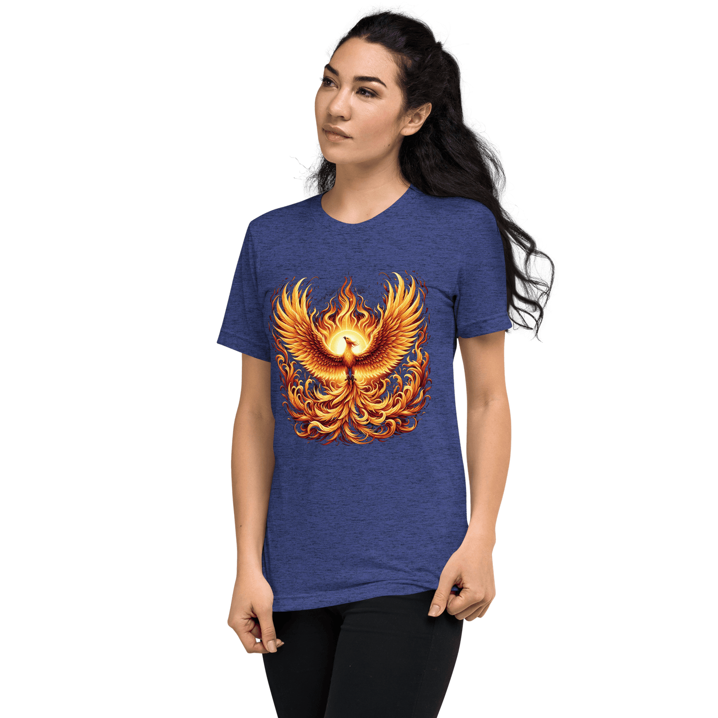 Kurzärmeliges Tri-Blend T-Shirt "Phoenix"