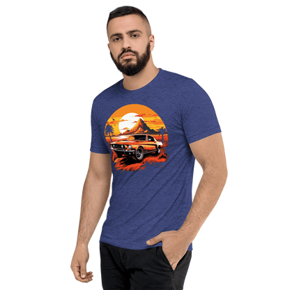 Short-sleeved tri-blend T-shirt "Ford Mustang"