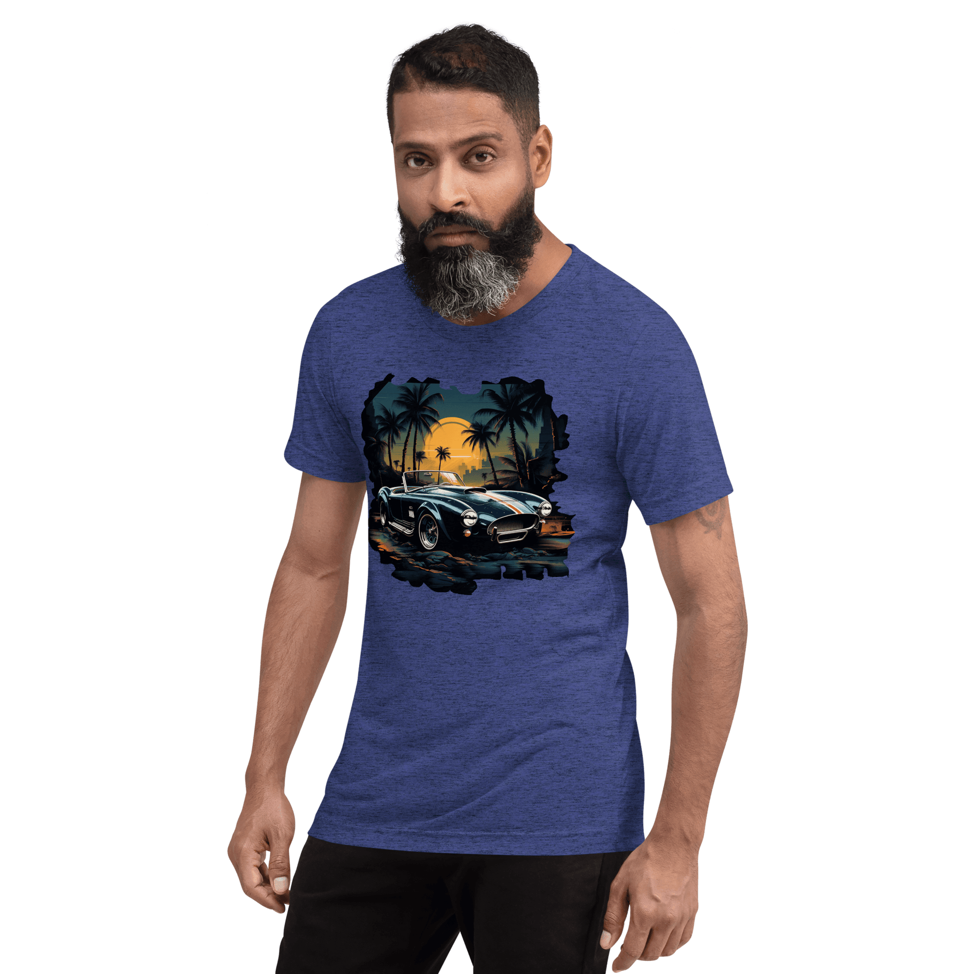 Kurzärmeliges Tri Blend T-Shirt "Shelby Cobra" - Artexio