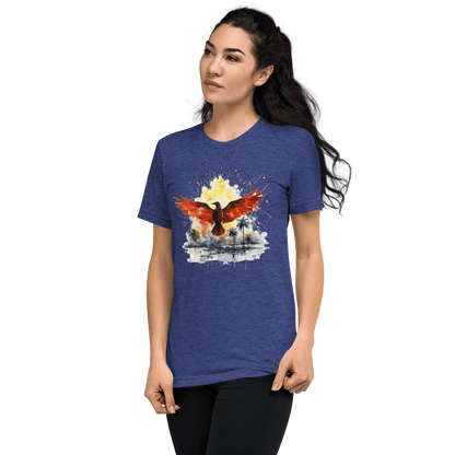 Kurzärmeliges Tri Blend T-Shirt "Firebird" - Artexio