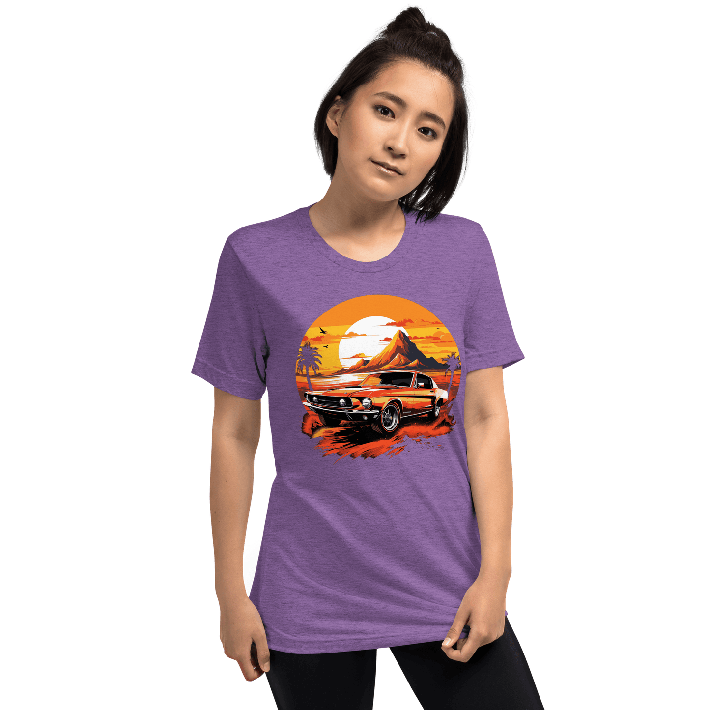 Short-sleeved tri-blend T-shirt "Ford Mustang"