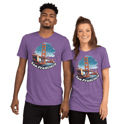 Kurzärmeliges Tri-Blend T-Shirt "San Francisco" - Artexio