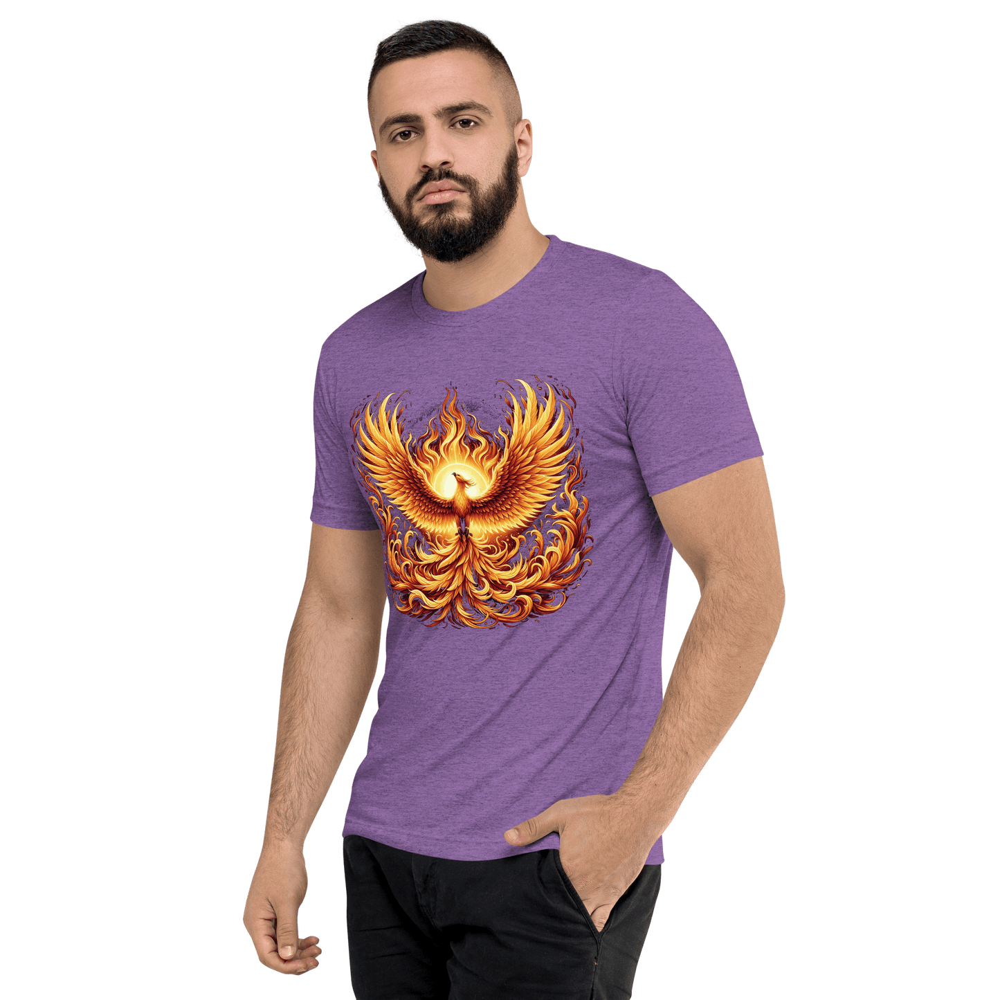 Kurzärmeliges Tri-Blend T-Shirt "Phoenix"