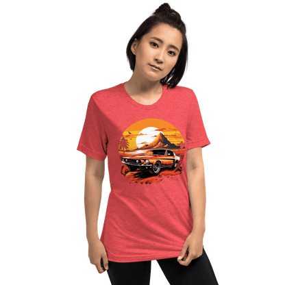 Short-sleeved tri-blend T-shirt "Ford Mustang"