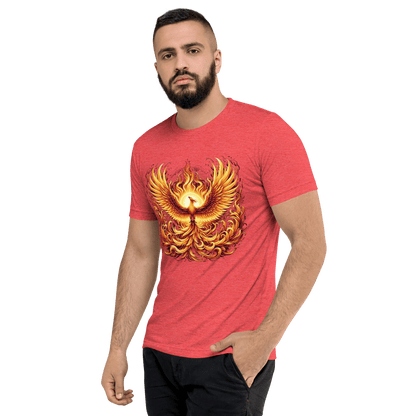 Kurzärmeliges Tri-Blend T-Shirt "Phoenix"