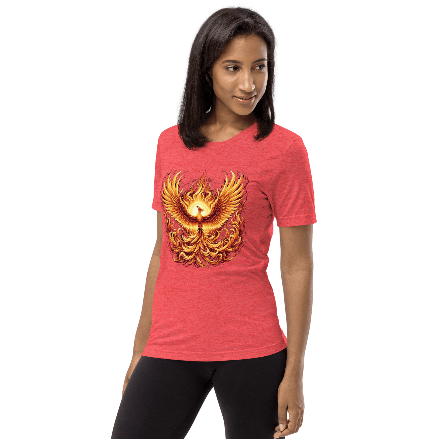 Kurzärmeliges Tri-Blend T-Shirt "Phoenix"