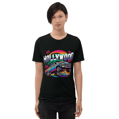 Kurzärmeliges Tri-Blend T-Shirt "Hollywood" - Artexio