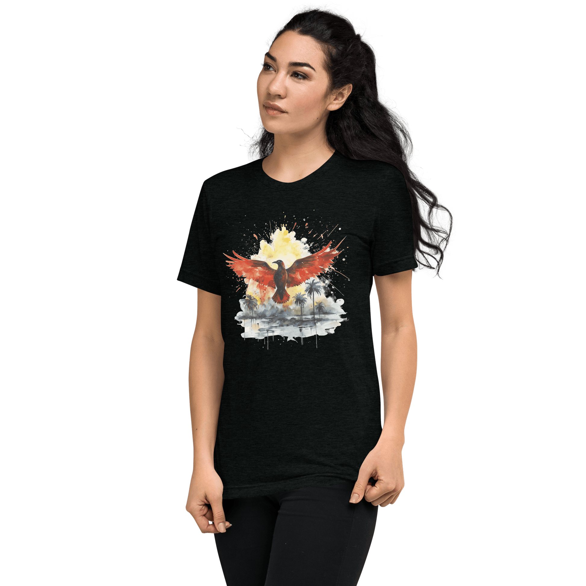 Kurzärmeliges Tri Blend T-Shirt "Firebird" - Artexio