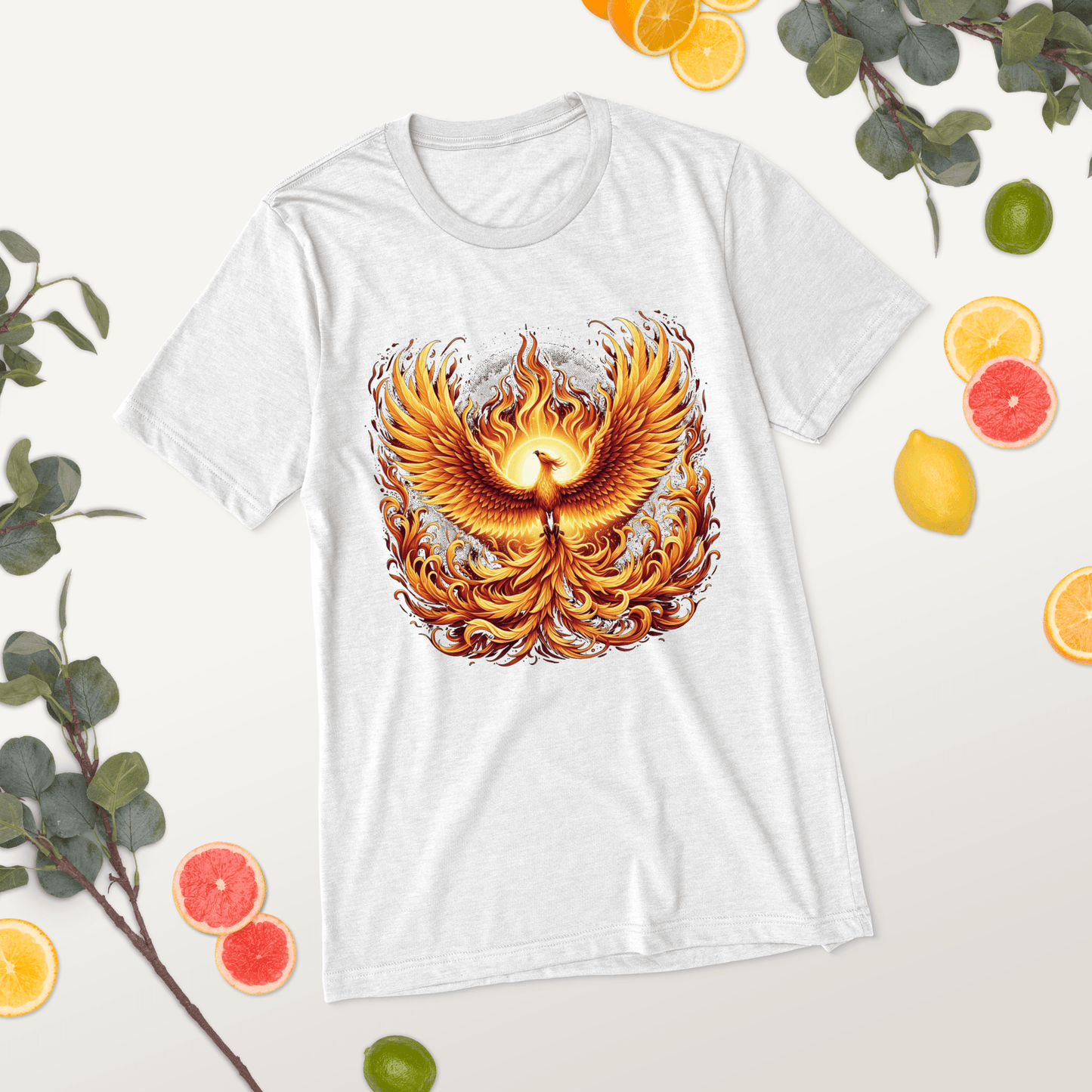 Kurzärmeliges Tri-Blend T-Shirt "Phoenix"