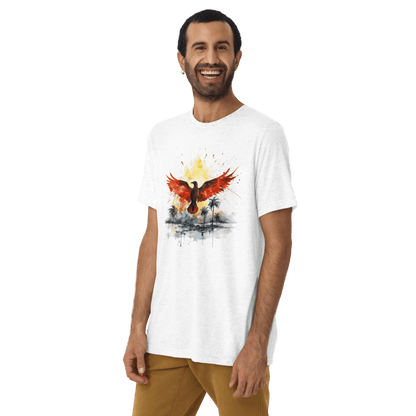 Kurzärmeliges Tri Blend T-Shirt "Firebird" - Artexio