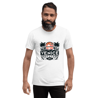 Kurzärmeliges Tri Blend T-Shirt "Venice Beach" - Artexio