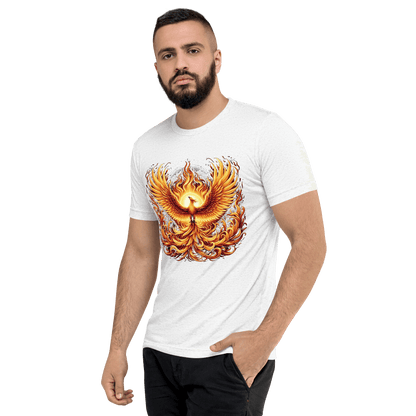 Kurzärmeliges Tri-Blend T-Shirt "Phoenix"