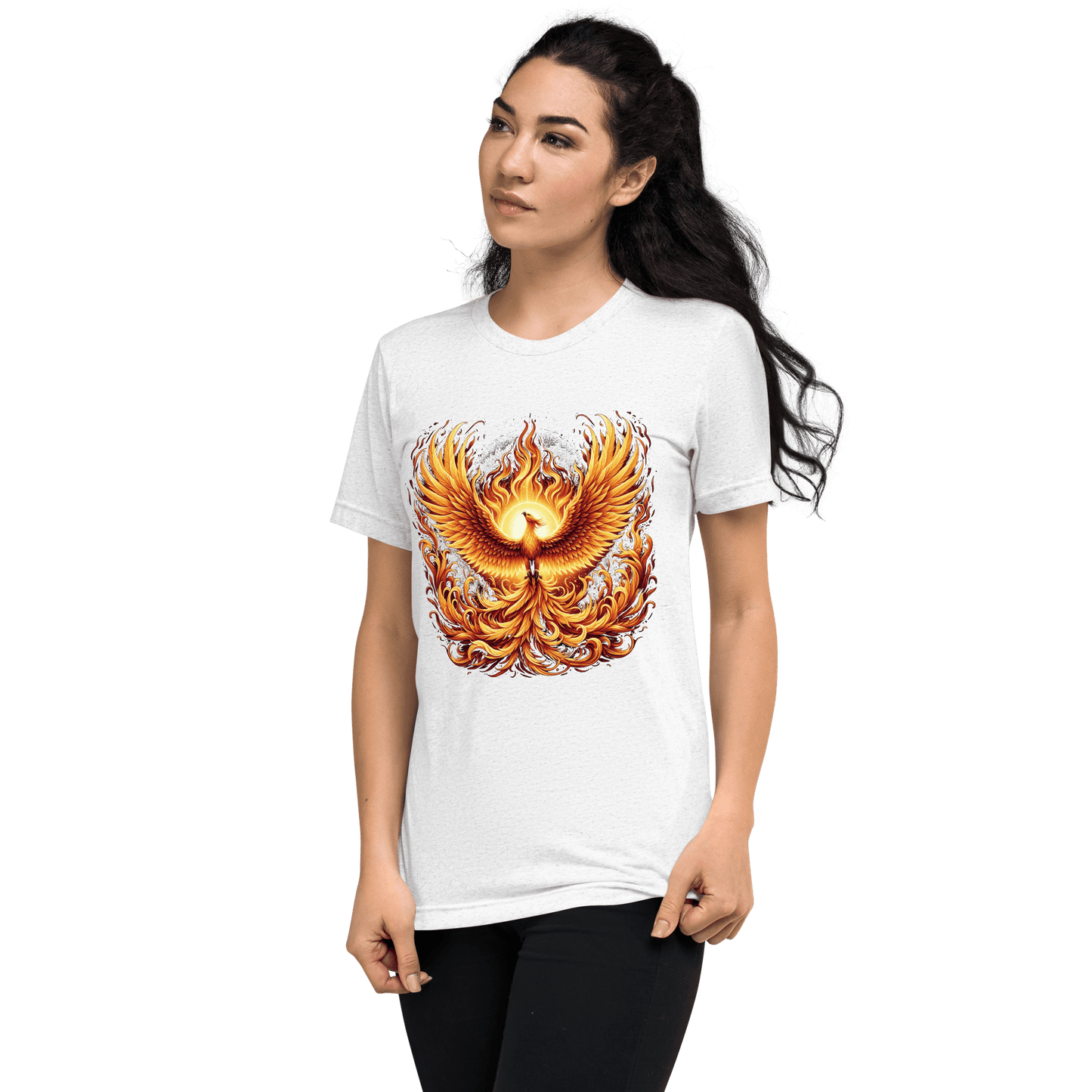 Kurzärmeliges Tri-Blend T-Shirt "Phoenix"