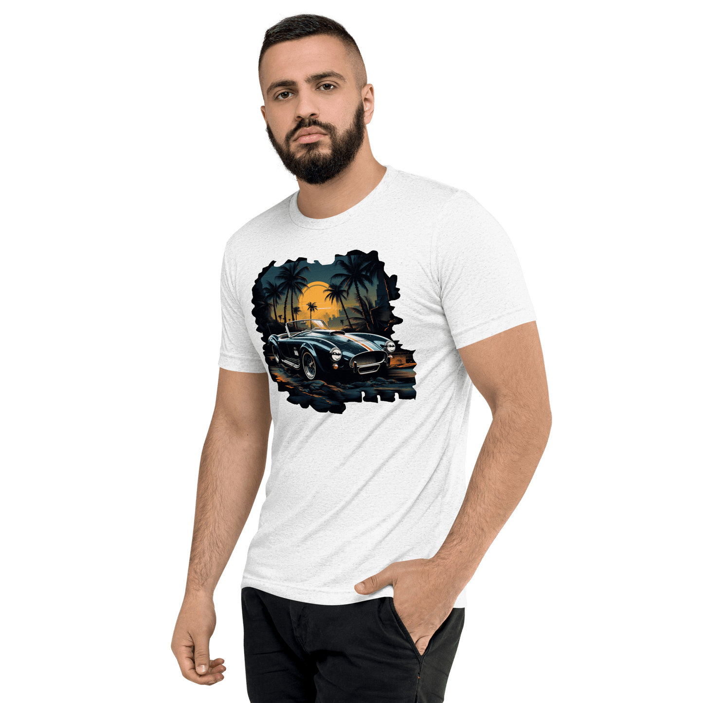 Kurzärmeliges Tri Blend T-Shirt "Shelby Cobra" - Artexio