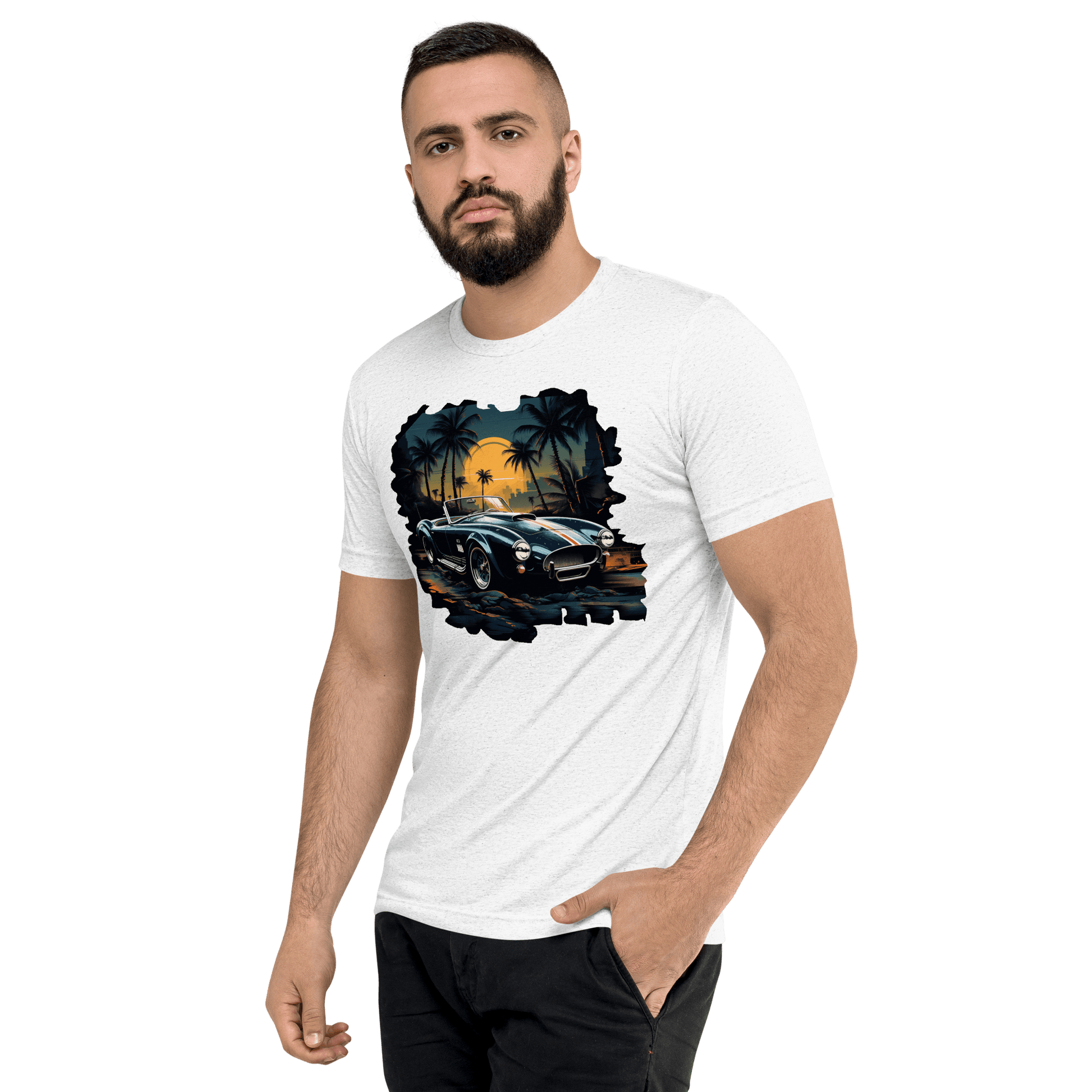 Kurzärmeliges Tri Blend T-Shirt "Shelby Cobra" - Artexio