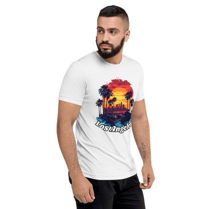 Kurzärmeliges Tri-Blend T-Shirt "Los Angeles" - Artexio