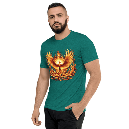 Kurzärmeliges Tri-Blend T-Shirt "Phoenix"