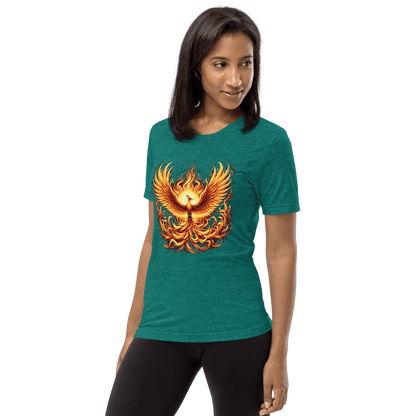 Kurzärmeliges Tri-Blend T-Shirt "Phoenix"