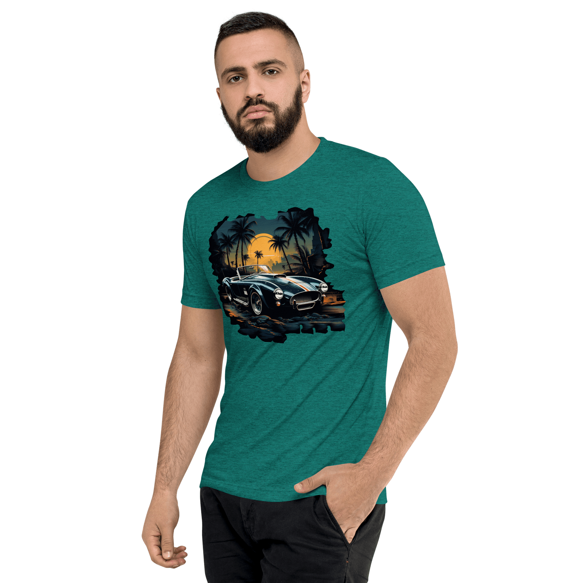 Kurzärmeliges Tri Blend T-Shirt "Shelby Cobra" - Artexio