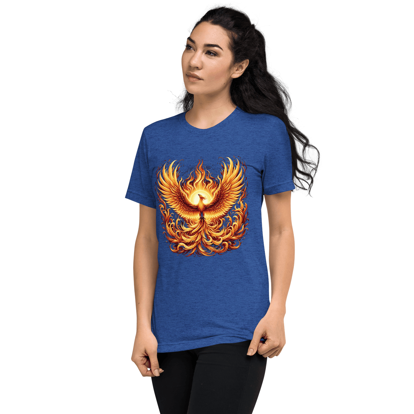 Kurzärmeliges Tri-Blend T-Shirt "Phoenix"