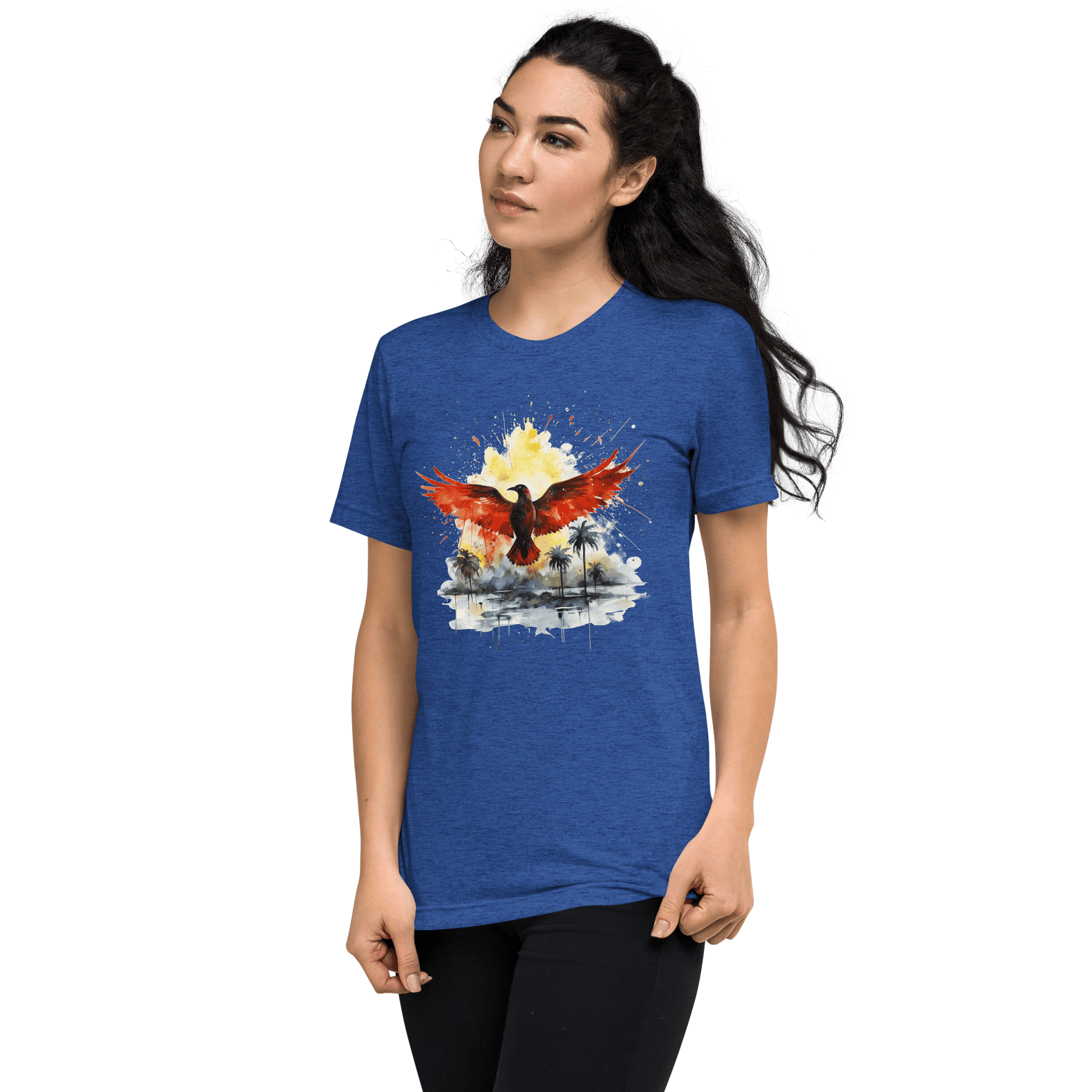 Kurzärmeliges Tri Blend T-Shirt "Firebird" - Artexio