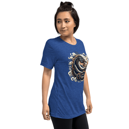 Kurzärmeliges Tri Blend T-Shirt "Drache" - Artexio