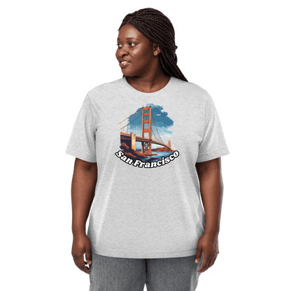 Kurzärmeliges Tri-Blend T-Shirt "San Francisco" - Artexio