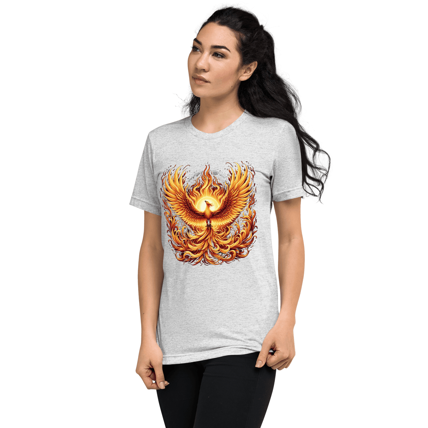 Kurzärmeliges Tri-Blend T-Shirt "Phoenix"