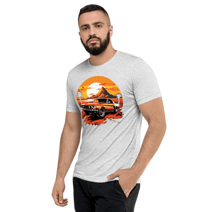 Short-sleeved tri-blend T-shirt "Ford Mustang"