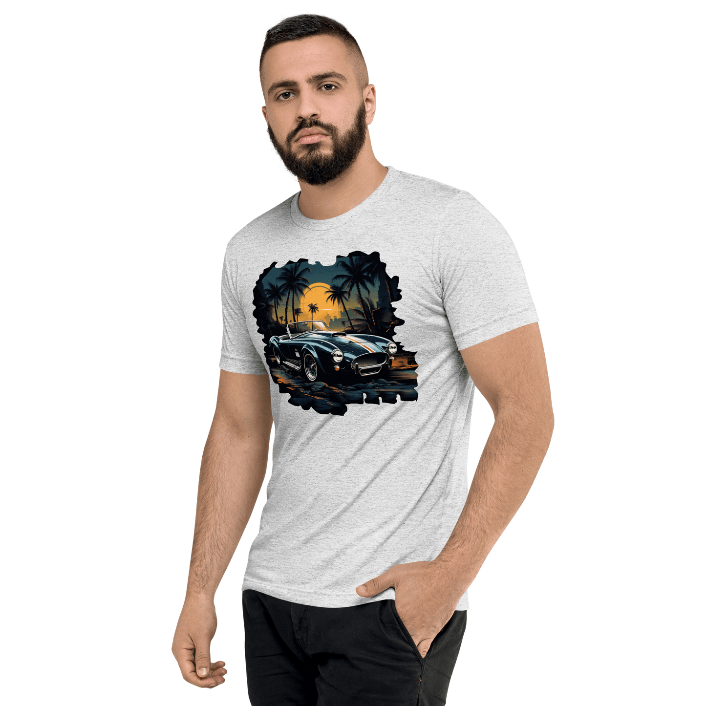 Kurzärmeliges Tri Blend T-Shirt "Shelby Cobra" - Artexio