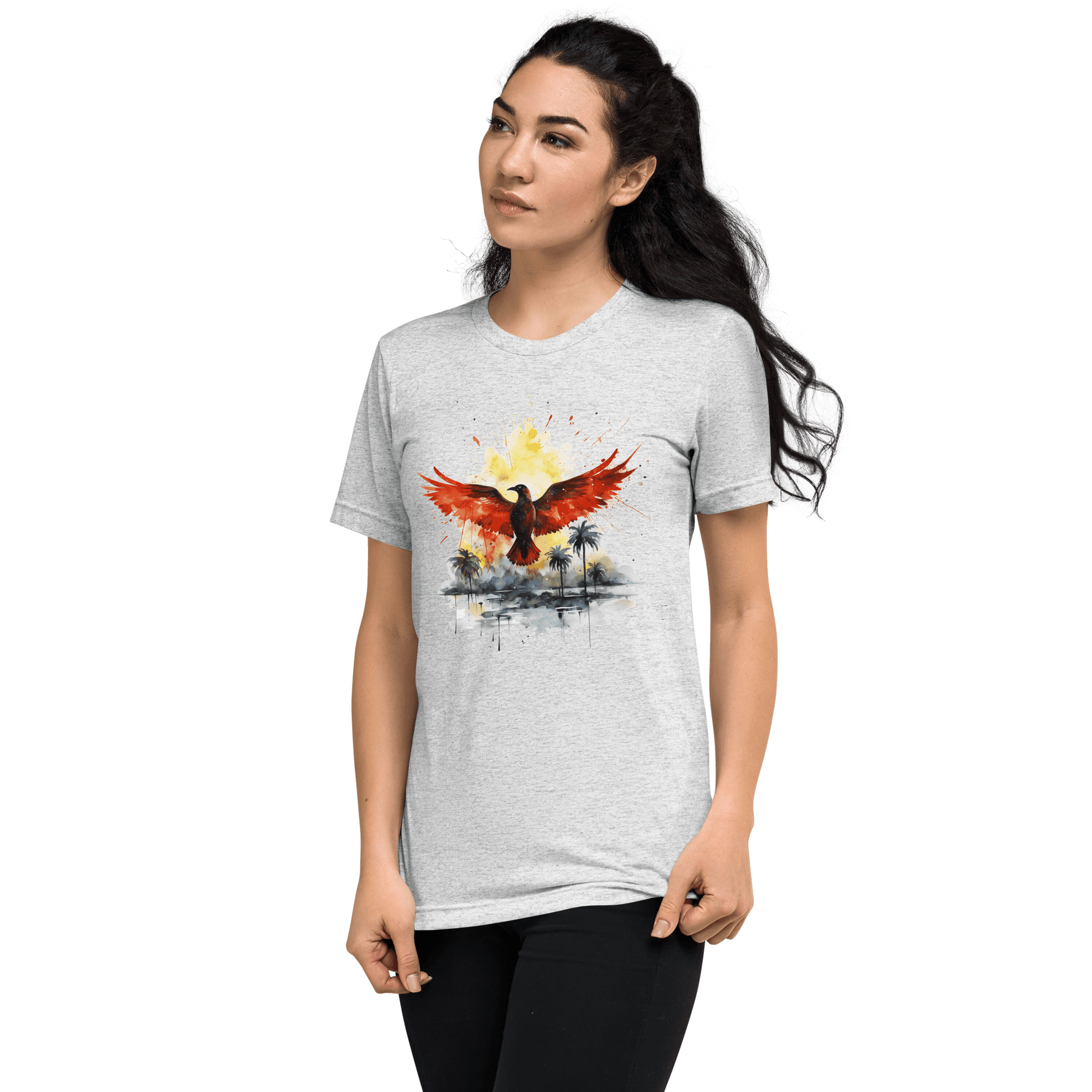 Kurzärmeliges Tri Blend T-Shirt "Firebird" - Artexio