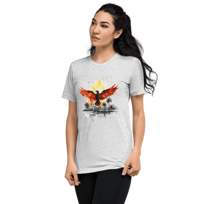 Kurzärmeliges Tri Blend T-Shirt "Firebird" - Artexio