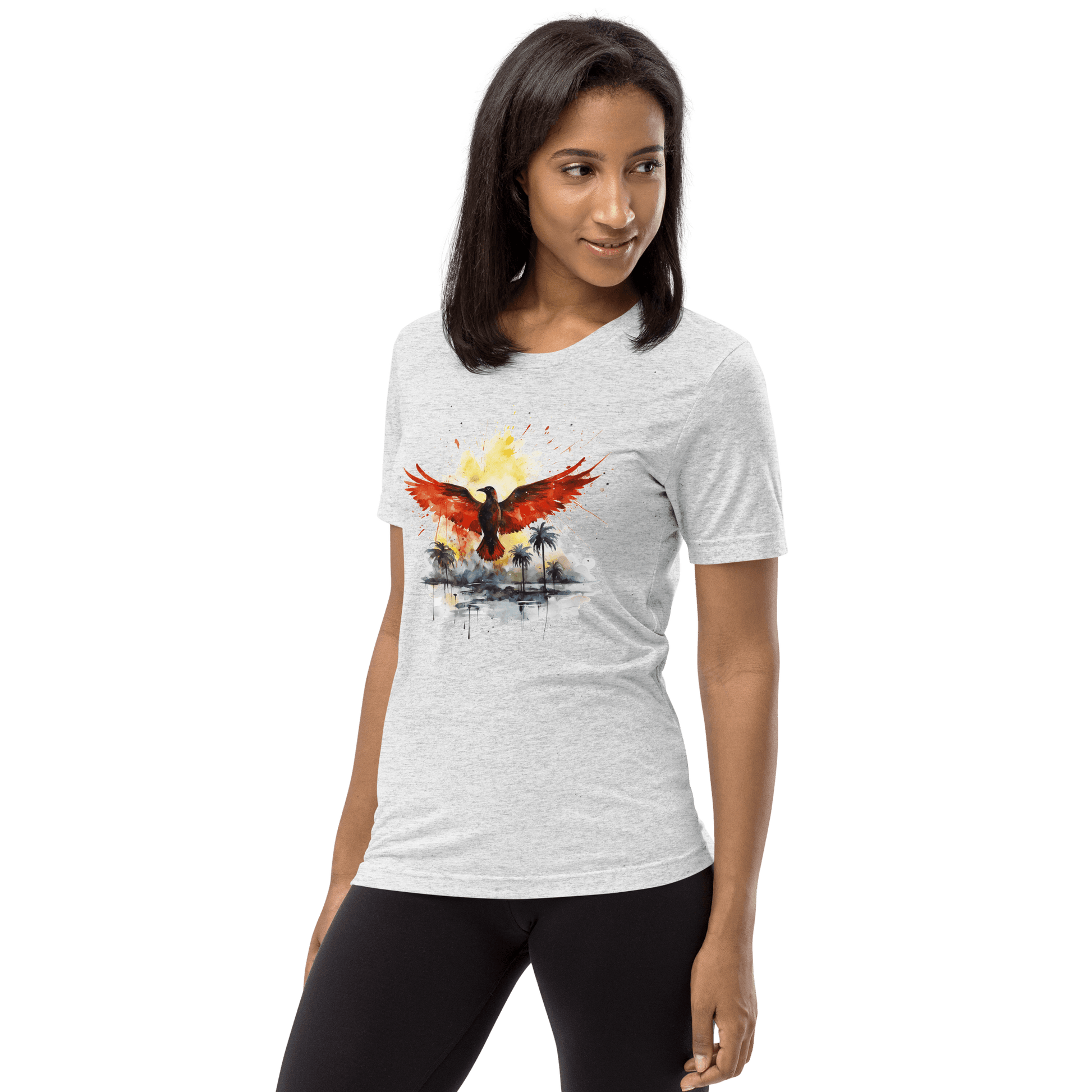 Kurzärmeliges Tri Blend T-Shirt "Firebird" - Artexio