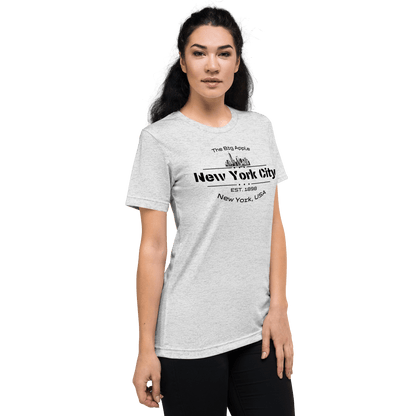 Kurzärmeliges Tri Blend T-Shirt "New York City" - Artexio