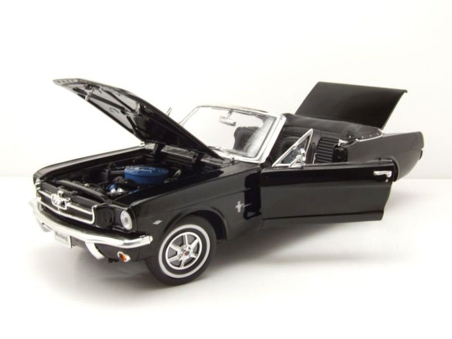 Welly Ford Mustang Cabrio 1964 - Black 1:18 Modell - Artexio